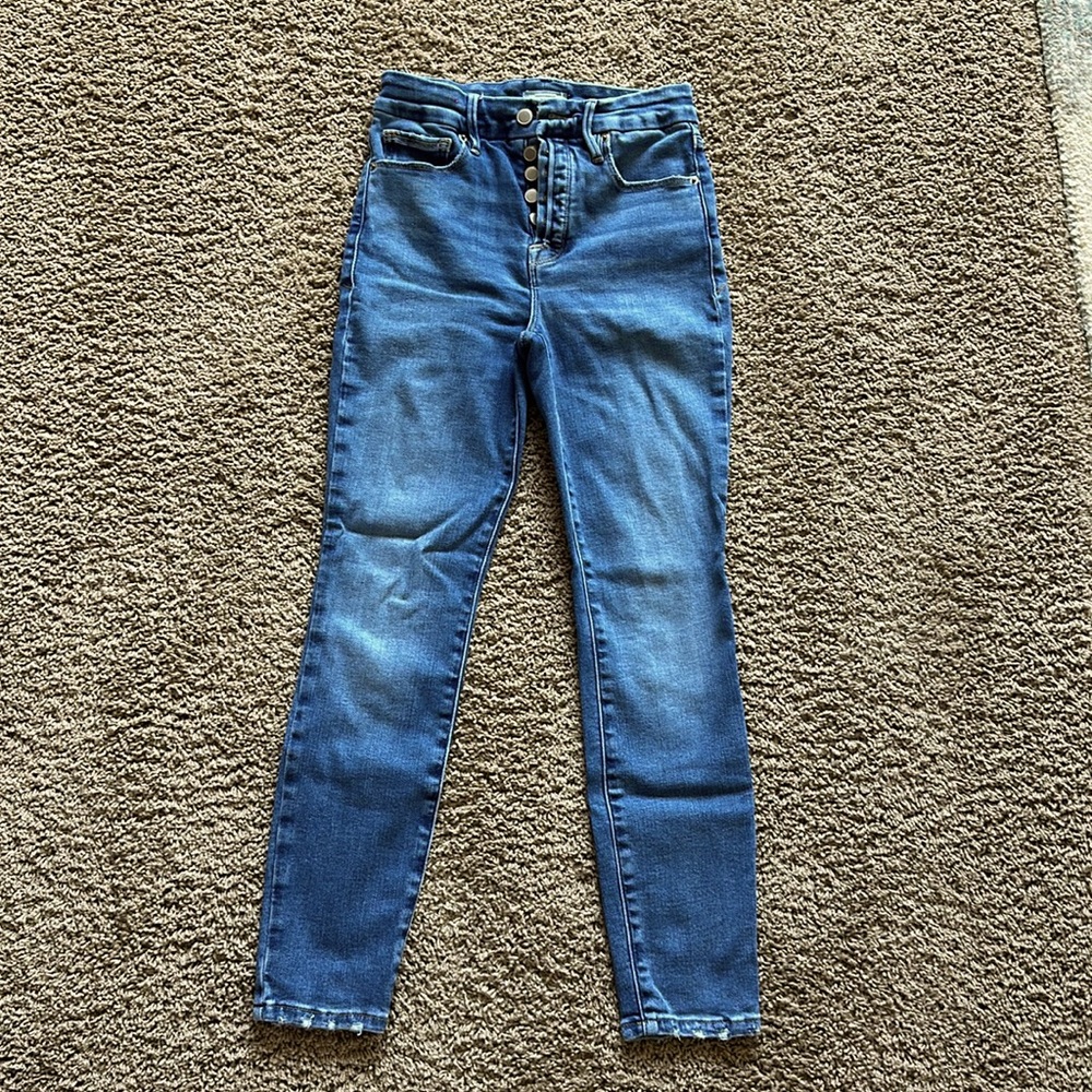 Good American cropped skinny jeans